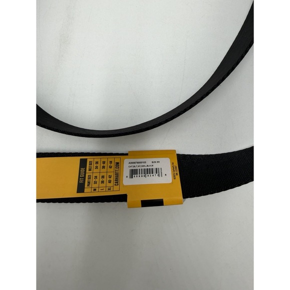 Carhartt Nylon Webbing Ladder Lock Belt Black Mens Size Medium NWT - Picture 4 of 4